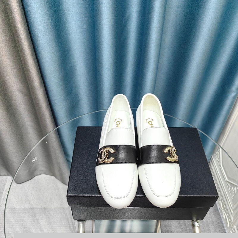 Ch*el leather shoes